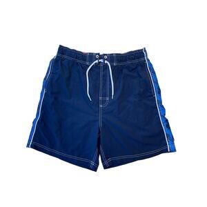 Faded Glory Men Swim Pool Beach Shorts Trunks Size M 32-34 Blue
